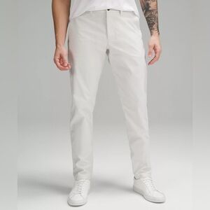 Lululemon Mens ABC Pants Warpstream Size 36 Gray White